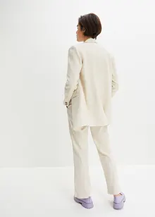 Blazer lungo in misto lino e viscosa, bonprix