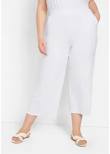 Pantaloni cropped in jersey di misto viscosa fluente, bonprix