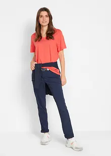 Maglia lunga e larga con scollo a V e maniche corte (pacco da 5), bonprix