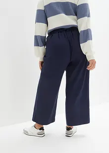 Pantaloni culotte in misto lino leggero, bonprix