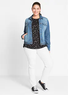 Pantaloni elasticizzati in bengalina, straight, bonprix