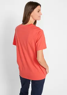 Maglia lunga e larga con scollo a V e maniche corte (pacco da 5), bonprix
