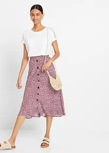 Gonna midi in viscosa con tasche, bonprix