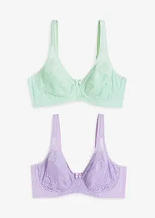 Reggiseno minimizer con spalline imbottite (pacco da 2), bonprix
