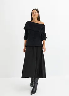 Maglione asimmetrico con spalle scoperte, bonprix