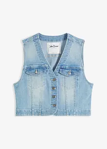 Gilet in jeans elasticizzato, bonprix