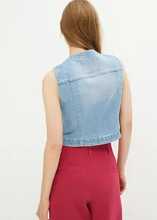 Gilet in jeans elasticizzato, bonprix