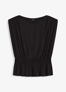 Maglia smanicata con spalle imbottite, bonprix