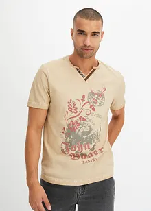 T-shirt in cotone biologico con stampa, bonprix