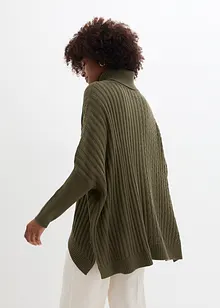 Maglione oversize stile poncho, bonprix
