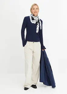 Maglia a maniche lunghe a coste, bonprix