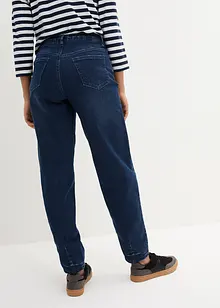 Jeans barrel shape con cinta comoda, a vita alta, bonprix