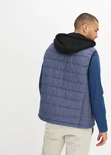 Gilet trapuntato con cappuccio staccabile, bonprix