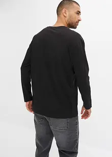 Maglia a maniche lunghe in cotone biologico, loose fit, bonprix