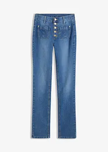 Jeans straight, a vita alta, bonprix