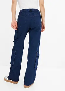 Jeans cargo, a vita media, bonprix