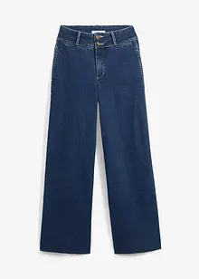 Jeans elasticizzati wide leg, a vita alta, bonprix