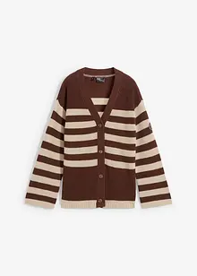 Cardigan a righe in cotone, bonprix