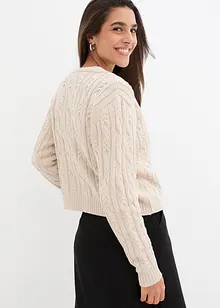 Cardigan a trecce, bonprix