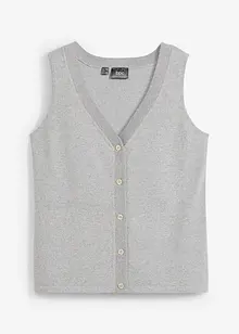 Gilet in maglia fine con bottoni, bonprix