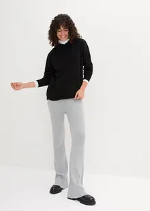 Pantaloni in maglia con cinta elastica e laccetto da annodare, bonprix