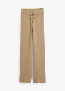 Pantaloni in maglia con cinta elastica e laccetto da annodare, bonprix