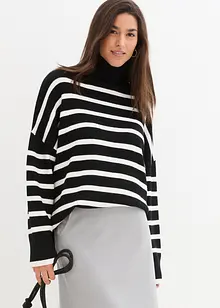 Maglione oversize con spacchi ai lati, bonprix