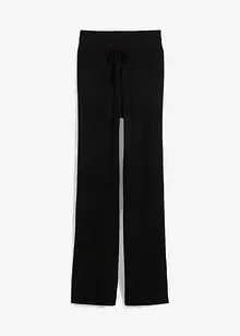 Pantaloni in maglia con cinta elastica e laccetto da annodare, bonprix