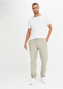 Pantaloni chino elasticizzati con cotone biologico loose fit, straight, bonprix