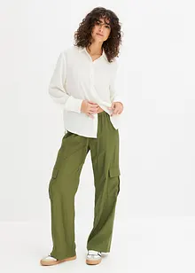 Pantaloni cargo fluenti, bonprix