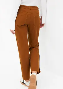 Pantaloni in twill con bottoni al fondo, bonprix