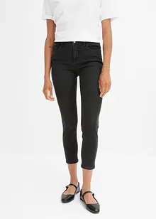 Jeans skinny cropped, a vita media, bonprix