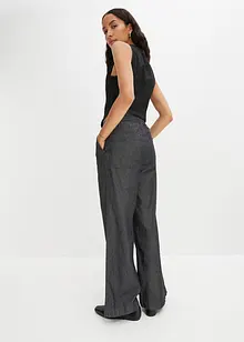 Jeans wide leg a vita alta, bonprix