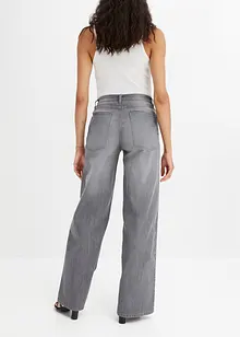 Jeans wide leg a vita alta, bonprix