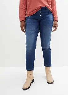 Jeans termici boyfriend con interno morbido, vita media, bonprix