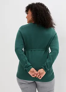 Maglione prémaman in cotone con cintura da annodare, bonprix