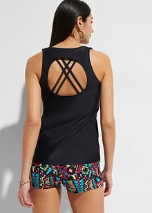 Tankini con reggiseno a bustier (set 3 pezzi), bonprix