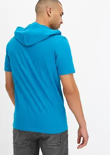 T-shirt con cappuccio e stringatura in cotone biologico, bonprix