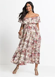 Abito con spalle scoperte in viscosa fluente, bonprix