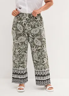 Pantaloni a palazzo in misto viscosa morbido, bonprix