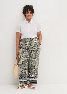 Pantaloni a palazzo in misto viscosa morbido, bonprix