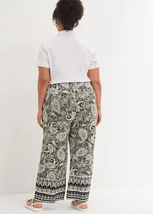 Pantaloni a palazzo in misto viscosa morbido, bonprix