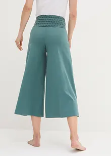 Pantaloni sportivi in maglina al polpaccio con cinta comoda, bonprix