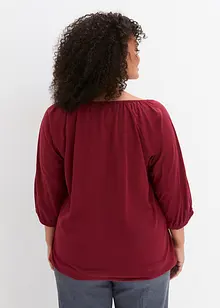 Maglia in cotone biologico con scollo quadrato, bonprix