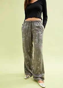 Pantaloni con stampa lucida, bonprix