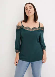 Maglia con pizzo, bonprix