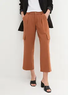 Pantaloni cargo ampi e cropped, bonprix