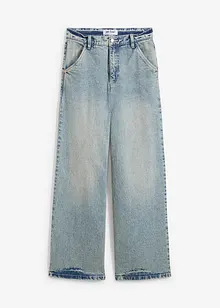 Jeans wide leg a vita alta, bonprix