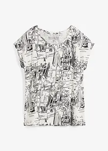 Maglia con stampa stile schizzo, bonprix