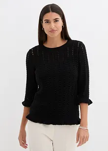 Maglione traforato, bonprix